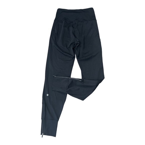 Lululemon Black Full Length Joggers EUC Size 2 - Picture 2 of 3